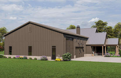 Barn House Plan #009-00317 Elevation Photo