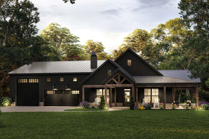 Barn House Plan #009-00317 Elevation Photo