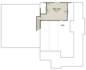Optional Loft for House Plan #009-00317