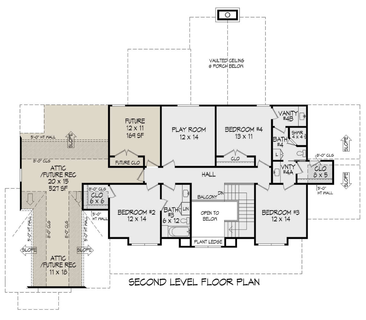Second Floor for House Plan #940-00679