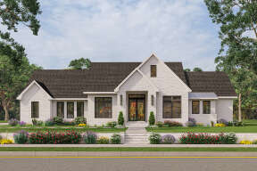 Modern House Plan #041-00315 Elevation Photo