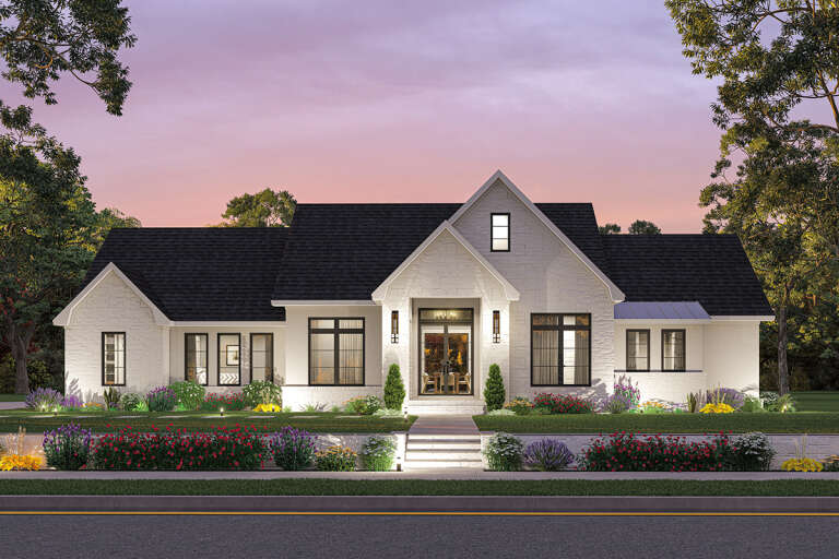 Modern House Plan #041-00315 Elevation Photo