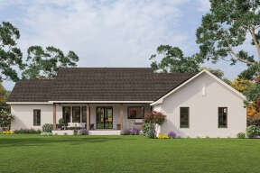 Modern House Plan #041-00315 Elevation Photo