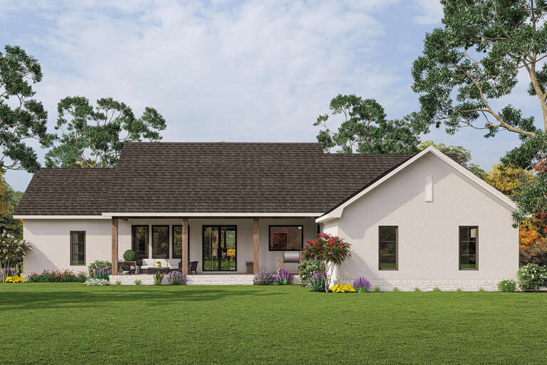Modern House Plan #041-00315 Elevation Photo