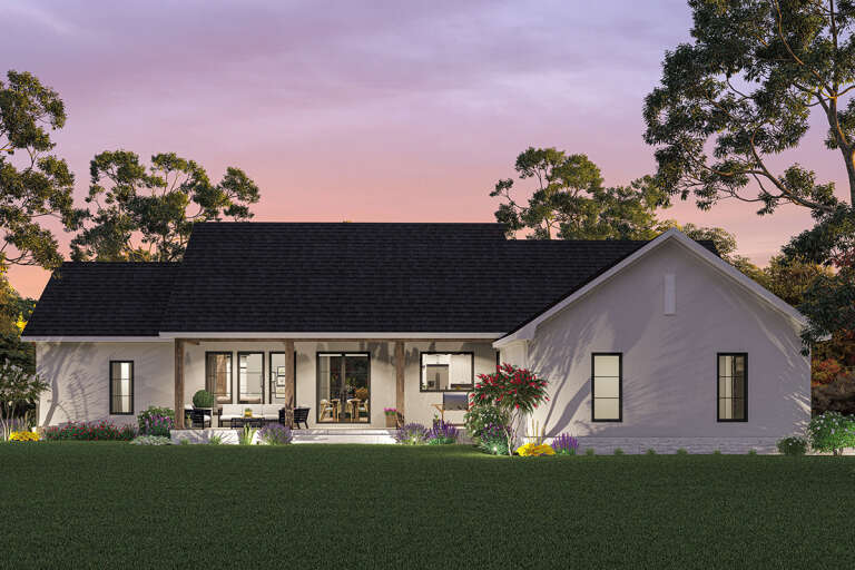 Modern House Plan #041-00315 Elevation Photo