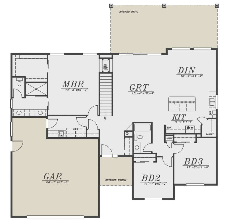 House Plan House Plan #28207 Drawing 1