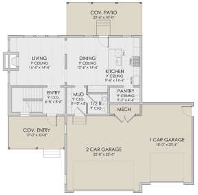 Main Floor  for House Plan #6422-00017