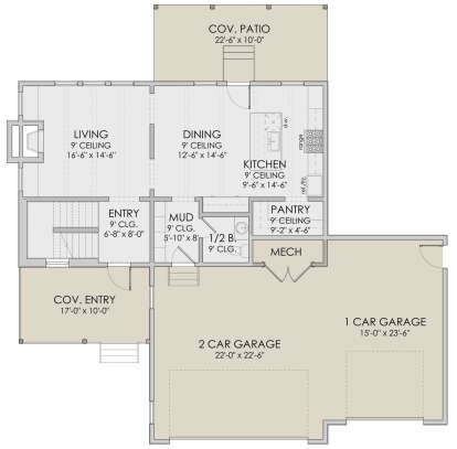 Main Floor  for House Plan #6422-00017