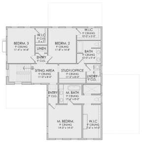 Second Floor for House Plan #6422-00017