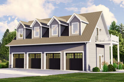 House Plan House Plan #28209 Angled Front Elevation