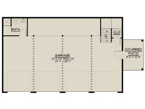 Garage Floor for House Plan #5032-00192