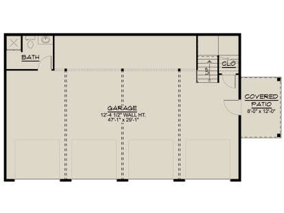 Garage Floor for House Plan #5032-00192