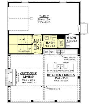 First Floor for House Plan #041-00316