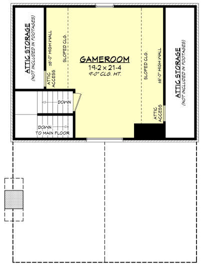 Second Floor for House Plan #041-00316