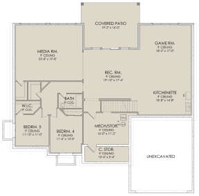 Walkout Basement for House Plan #6422-00018