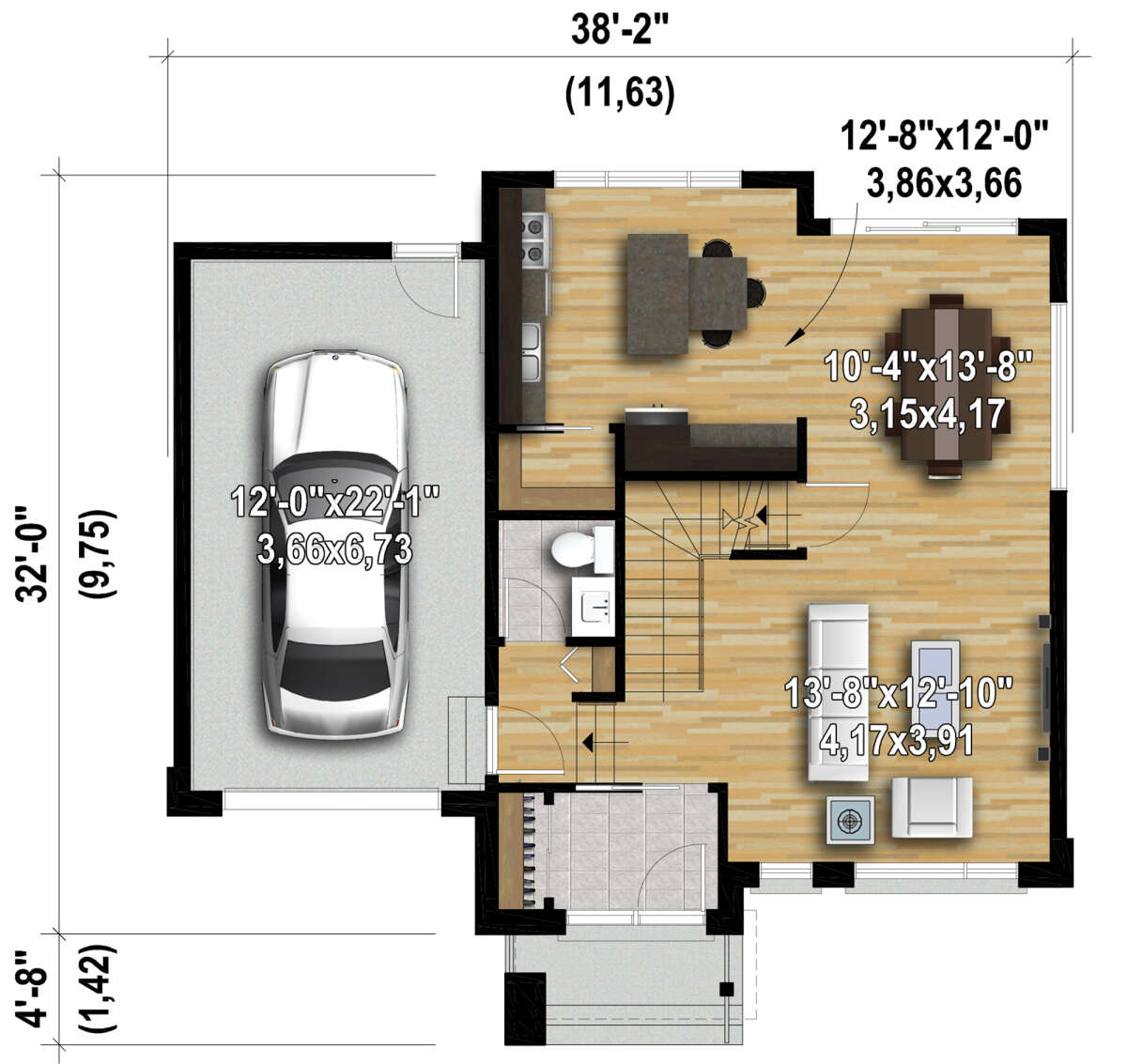 Main Floor  for House Plan #6146-00520