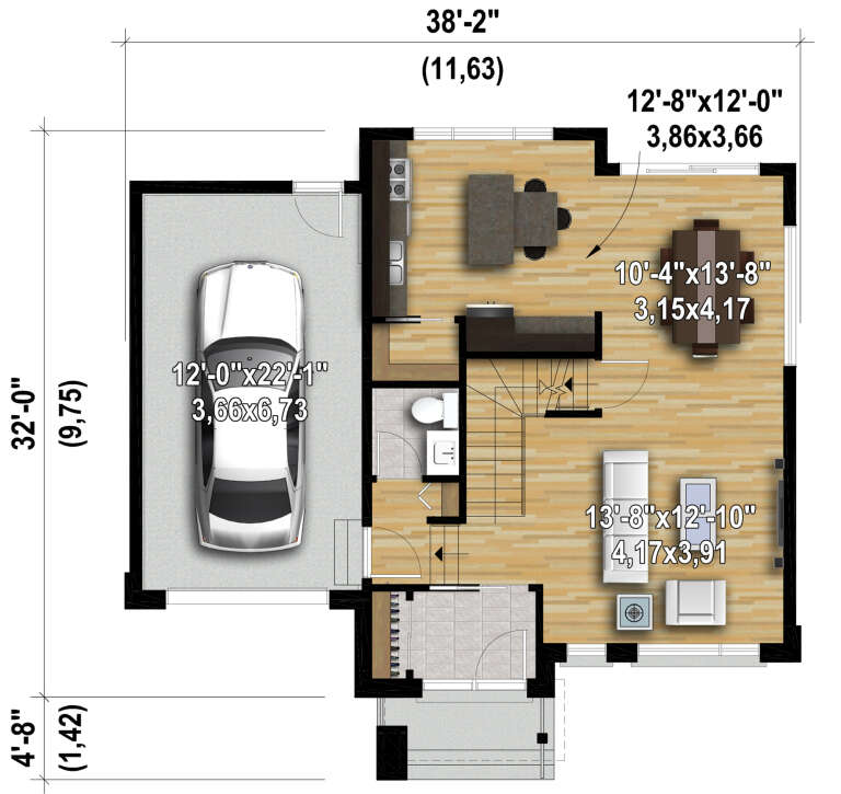 House Plan House Plan #28213 Drawing 1