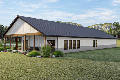 Barn House Plan #963-00712 Elevation Photo