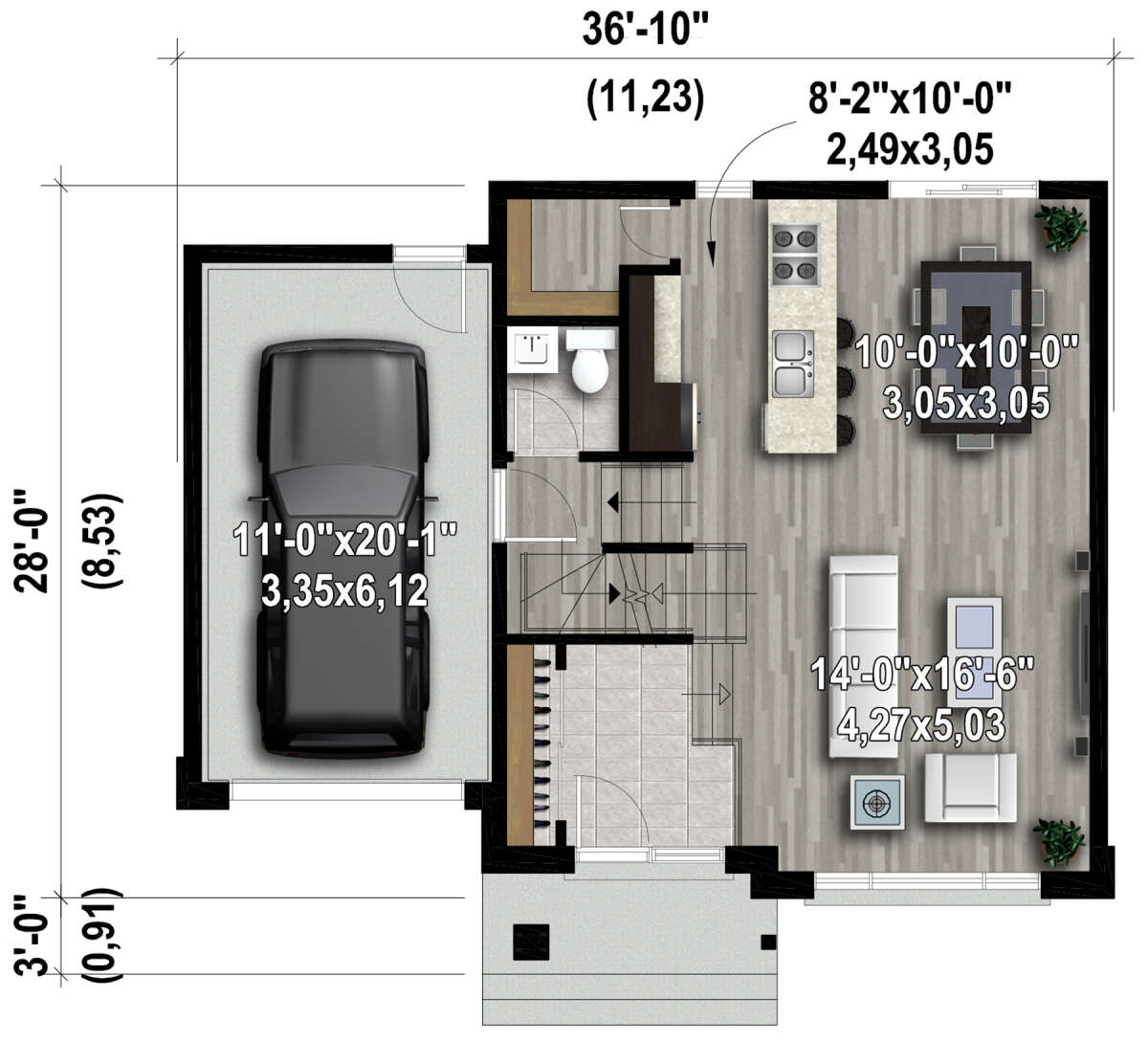 Main Floor  for House Plan #6146-00522
