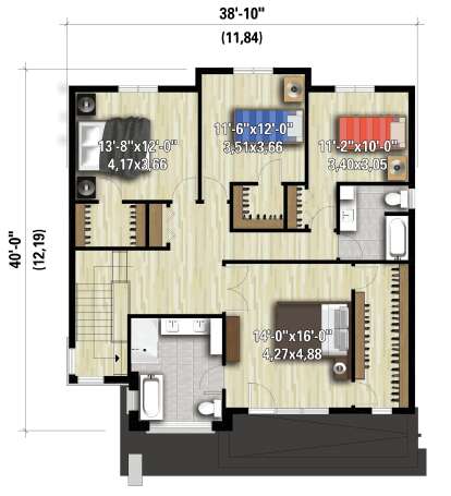 House Plan House Plan #28217 Drawing 2