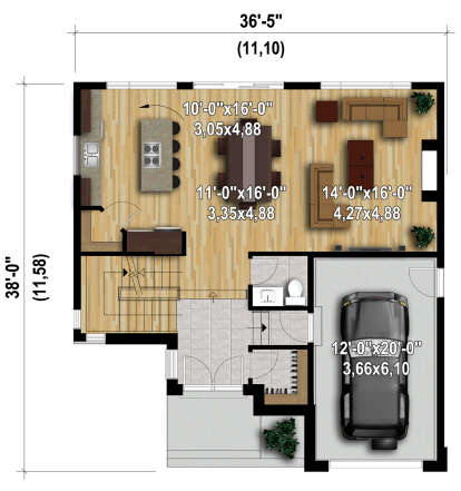 Main Floor  for House Plan #6146-00524