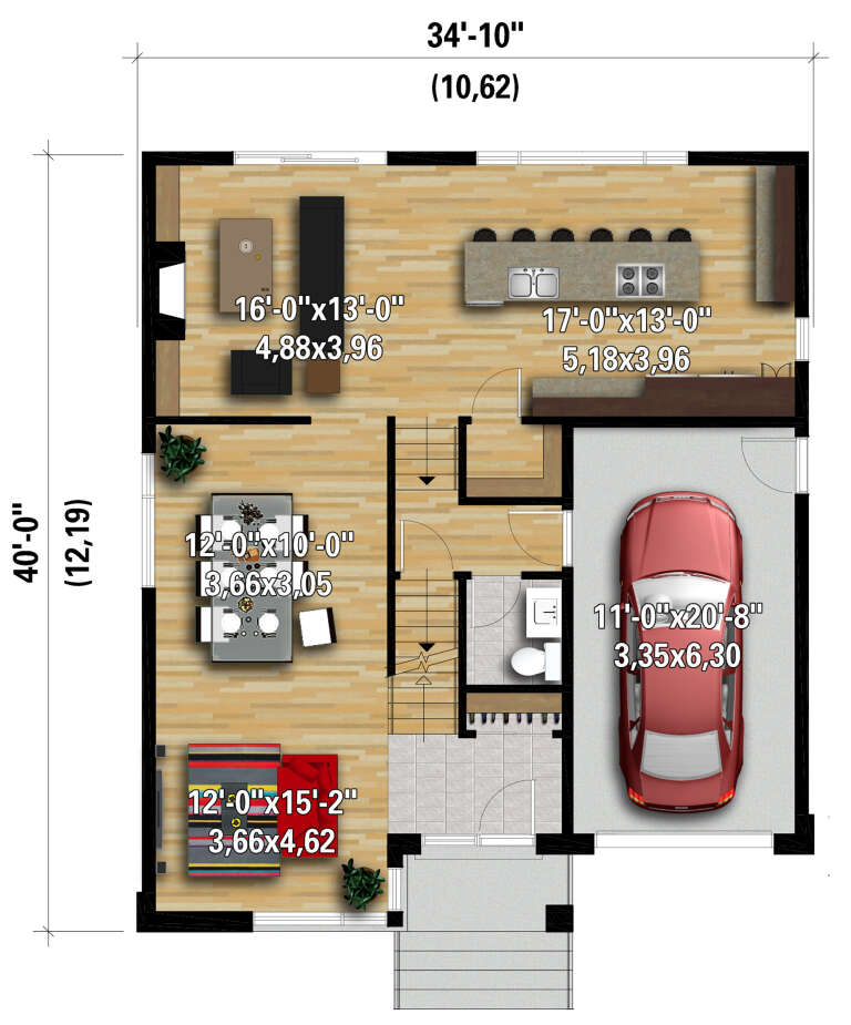 House Plan House Plan #28219 Drawing 1