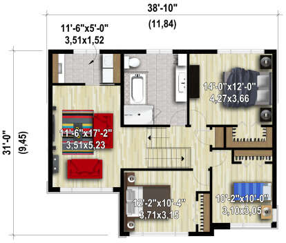 House Plan House Plan #28220 Drawing 2