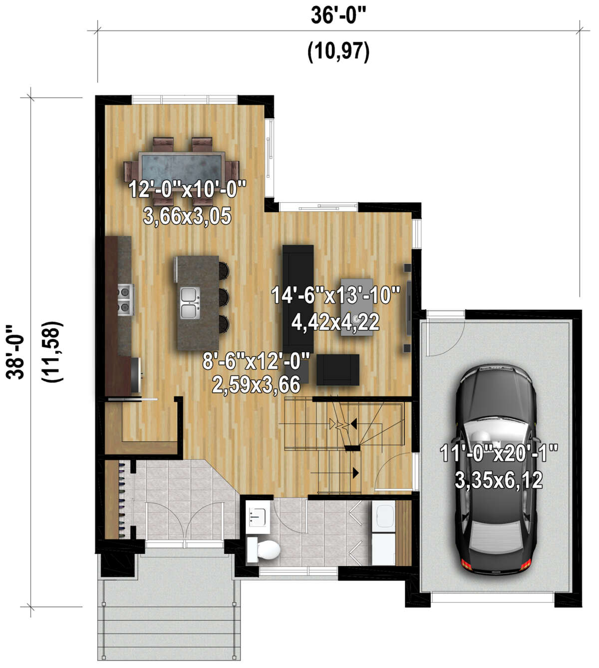 Main Floor  for House Plan #6146-00528