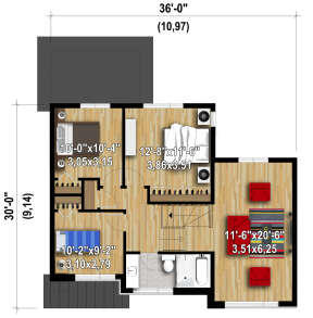 Second Floor for House Plan #6146-00528