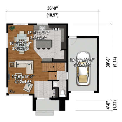 Main Floor  for House Plan #6146-00529