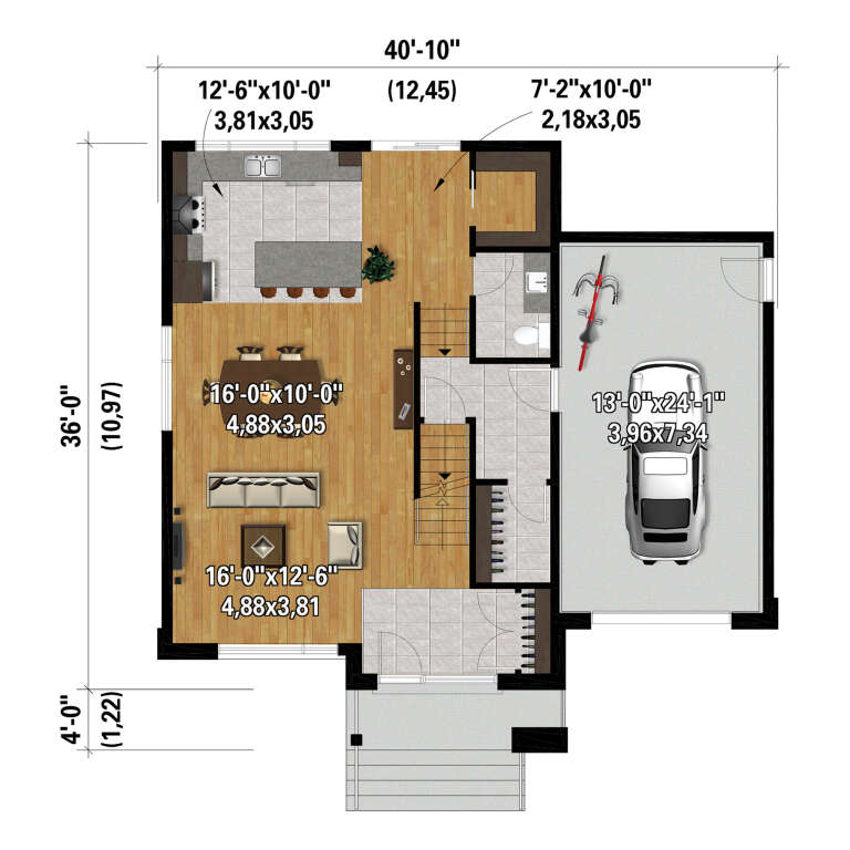 House Plan House Plan #28225 Drawing 1