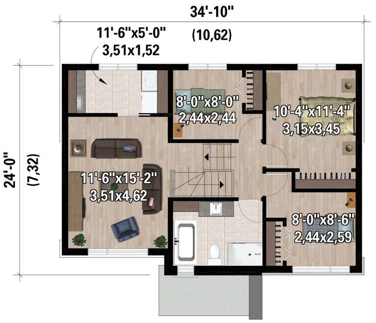 House Plan House Plan #28227 Drawing 2