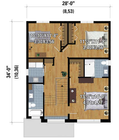 Second Floor for House Plan #6146-00534