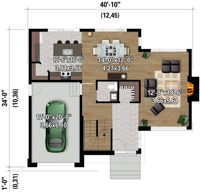House Plan House Plan #28229 Drawing 1