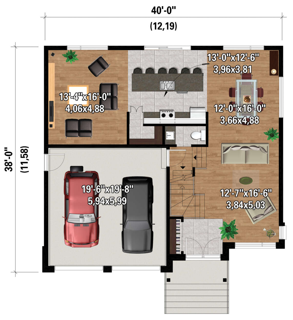Main Floor  for House Plan #6146-00536