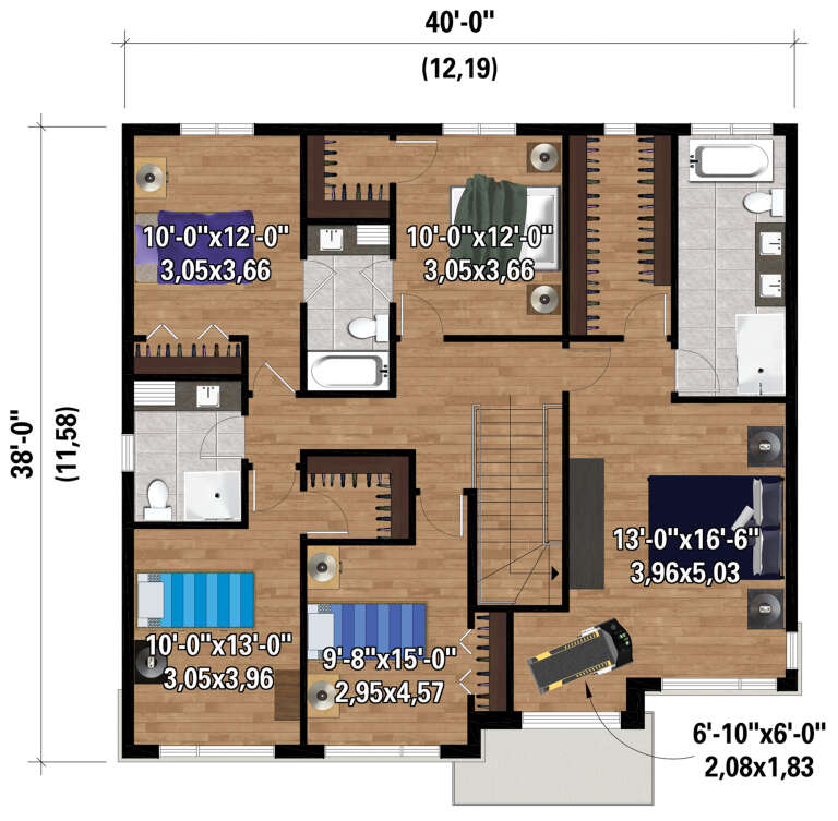 House Plan House Plan #28230 Drawing 2
