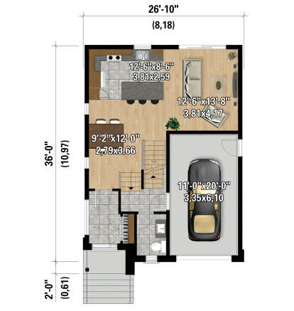 Main Floor  for House Plan #6146-00537