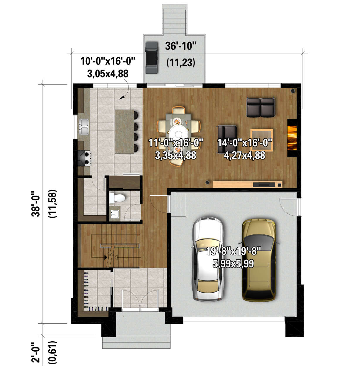 Main Floor  for House Plan #6146-00538
