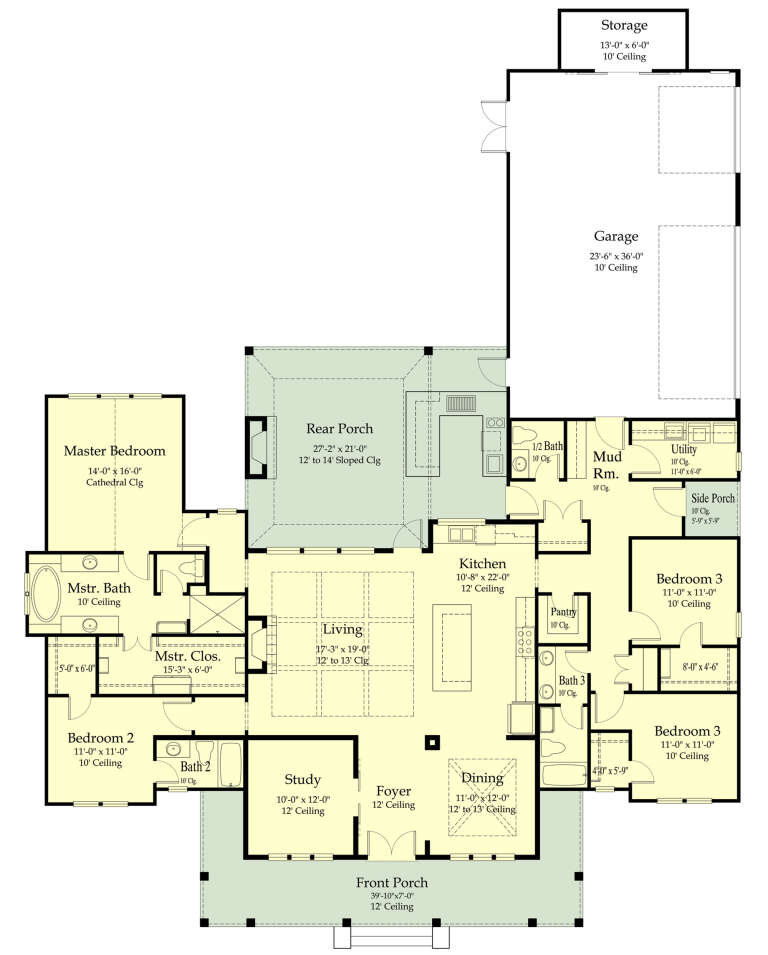 House Plan House Plan #28233 Drawing 1