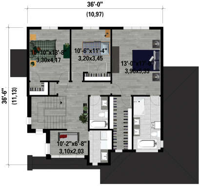 House Plan House Plan #28234 Drawing 2