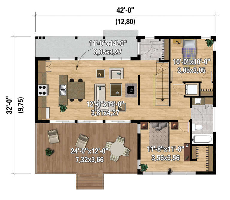 House Plan House Plan #28236 Drawing 1