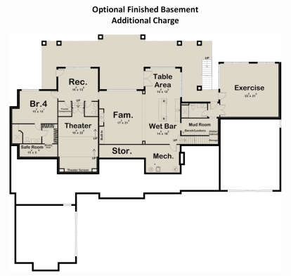 Basement for House Plan #963-00713
