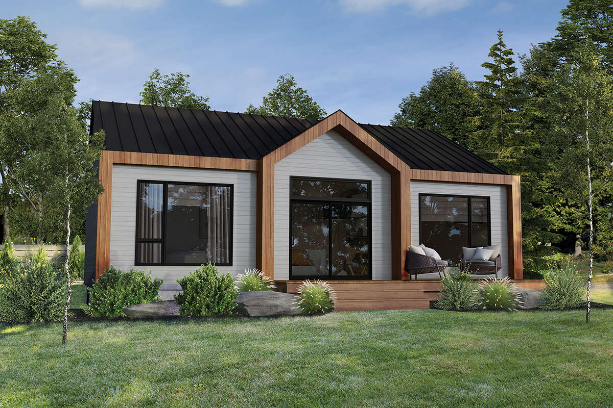 Modern Plan - 1,200 Square Feet, 2 Bedrooms, 1 Bathroom | Floor Plan ...