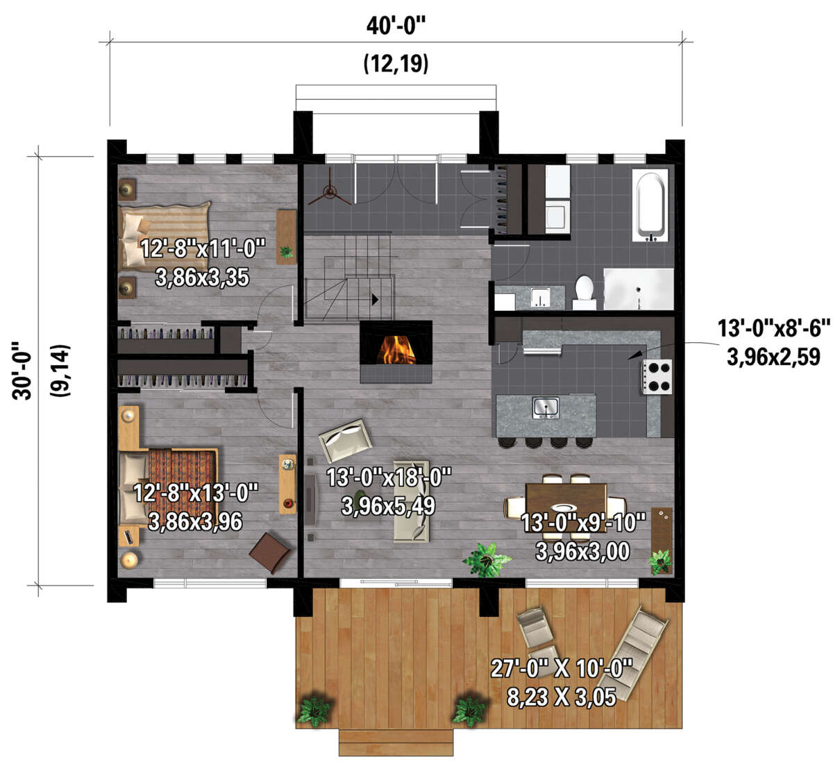 Main Floor  for House Plan #6146-00542