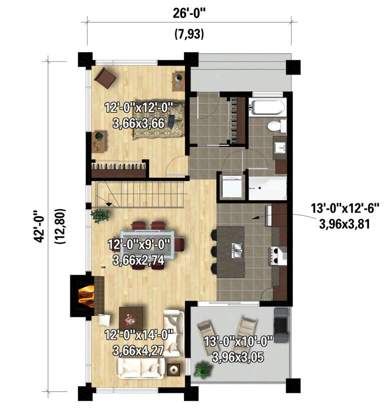 House Plan House Plan #28240 Drawing 1