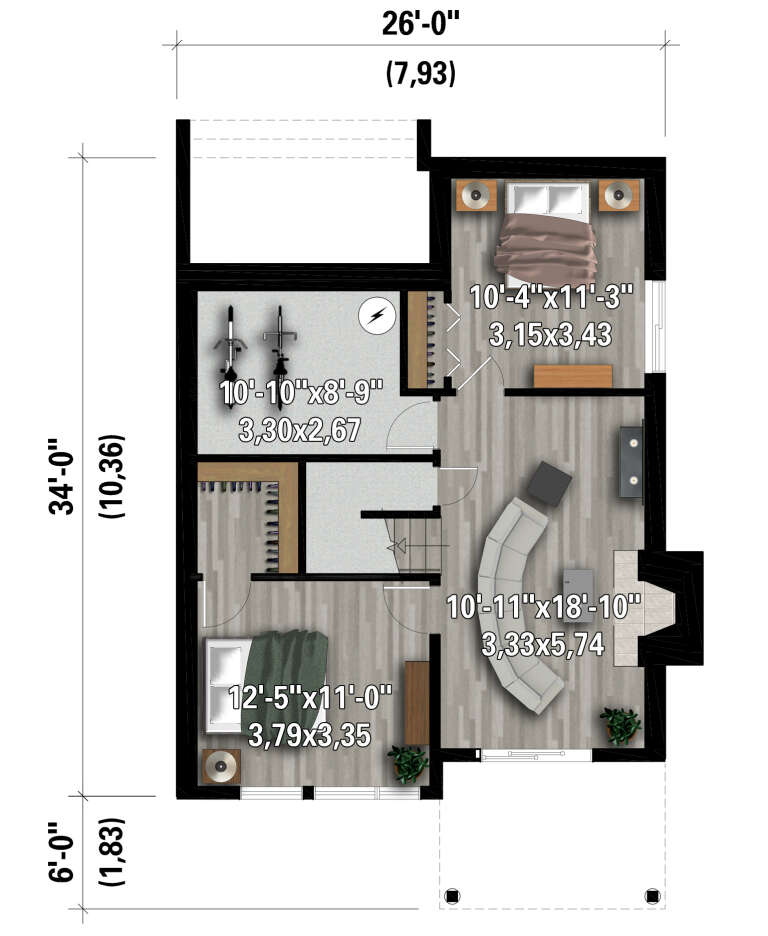 House Plan House Plan #28242 Drawing 2