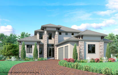 Contemporary House Plan #8436-00107 Elevation Photo