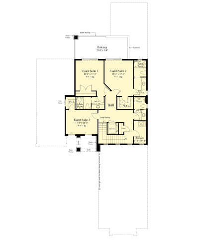 Second Floor for House Plan #8436-00107