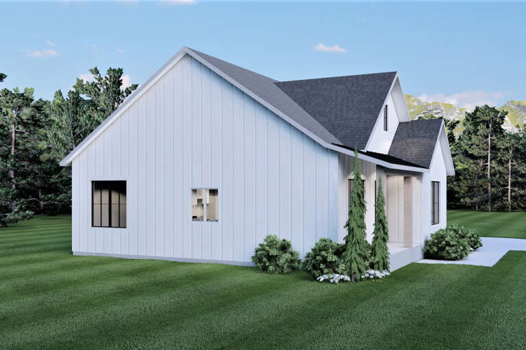 Modern Farmhouse House Plan #6422-00020 Elevation Photo