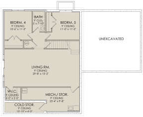 Walkout Basement for House Plan #6422-00020